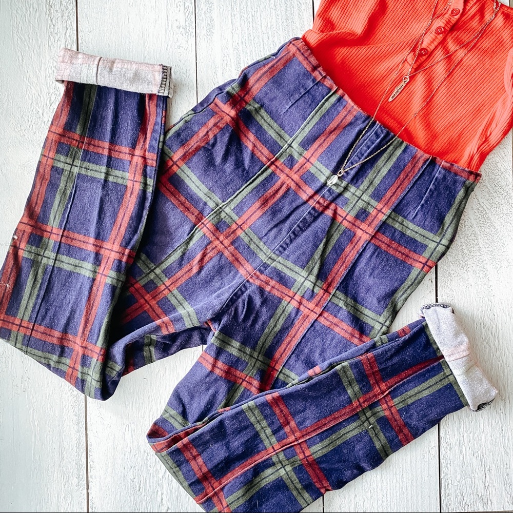 High waisted vintage skinny crop pants